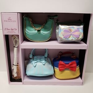Disney Princess 5 Pieces Micro Bag Set - Green, Blue, Yellow, Red